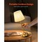 Cordless Table Lamp Rechargeable 5200mAh Desk Lamp 3-Level Brightness Fabric Shade
